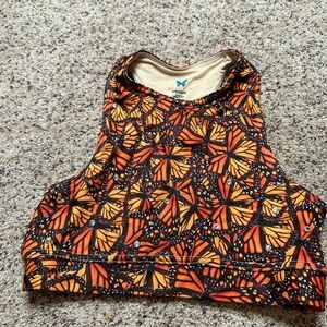 Brittany Allen butterfly bra Peloton medium
